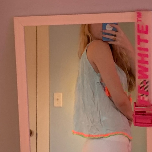 Neon tassel top - Picture 3 of 3